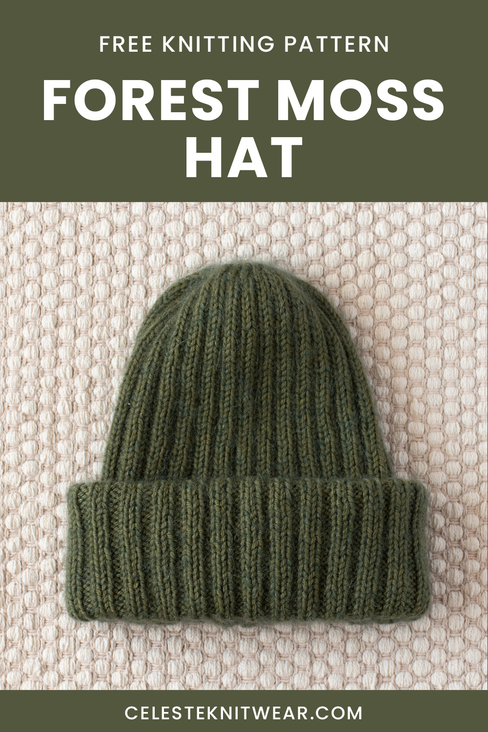 Forest Moss Hat knitting pattern