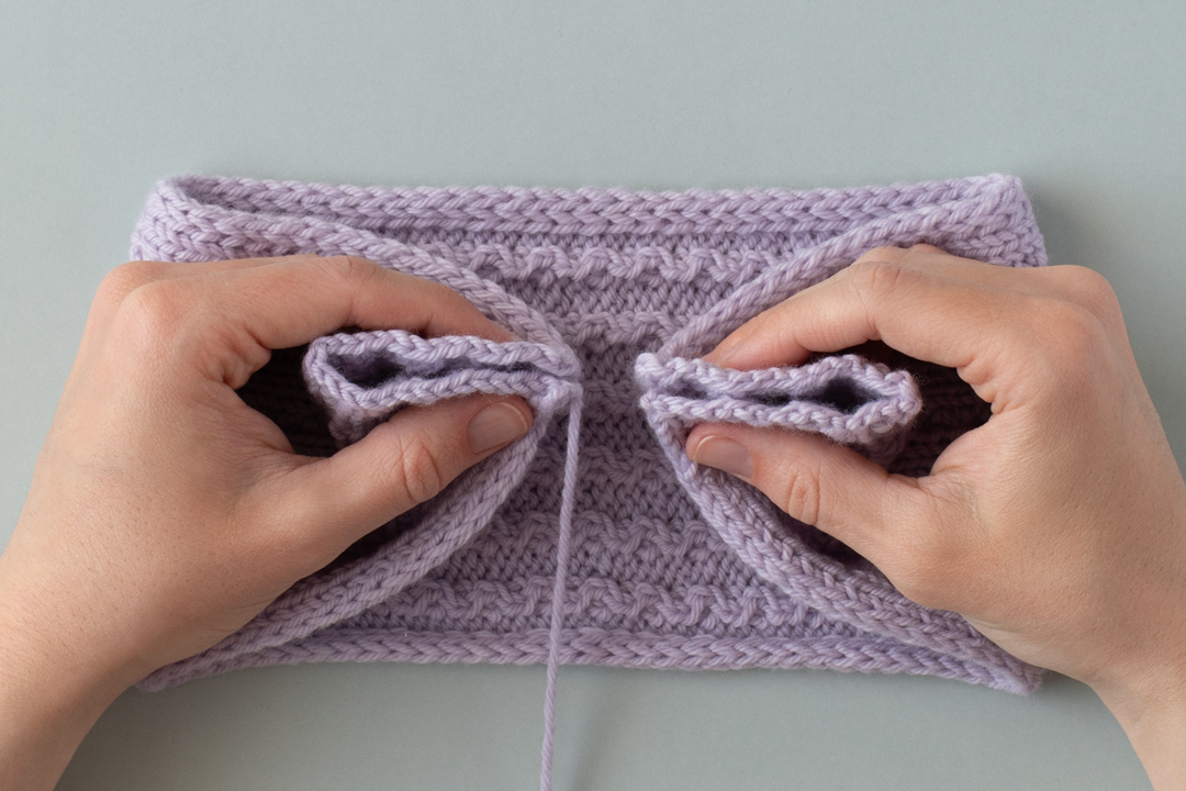 Lavender Fields Headband knitting pattern