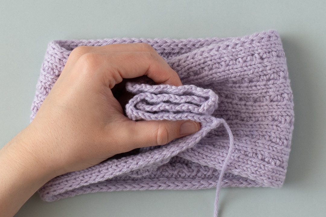 Lavender Fields Headband knitting pattern