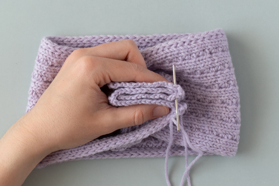 Lavender Fields Headband knitting pattern
