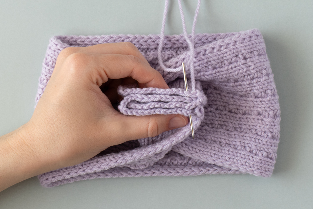 Lavender Fields Headband knitting pattern