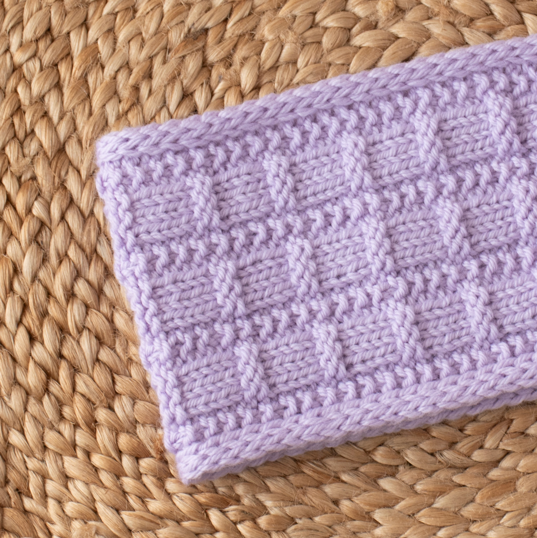 Lilac Bushes Headband knitting pattern