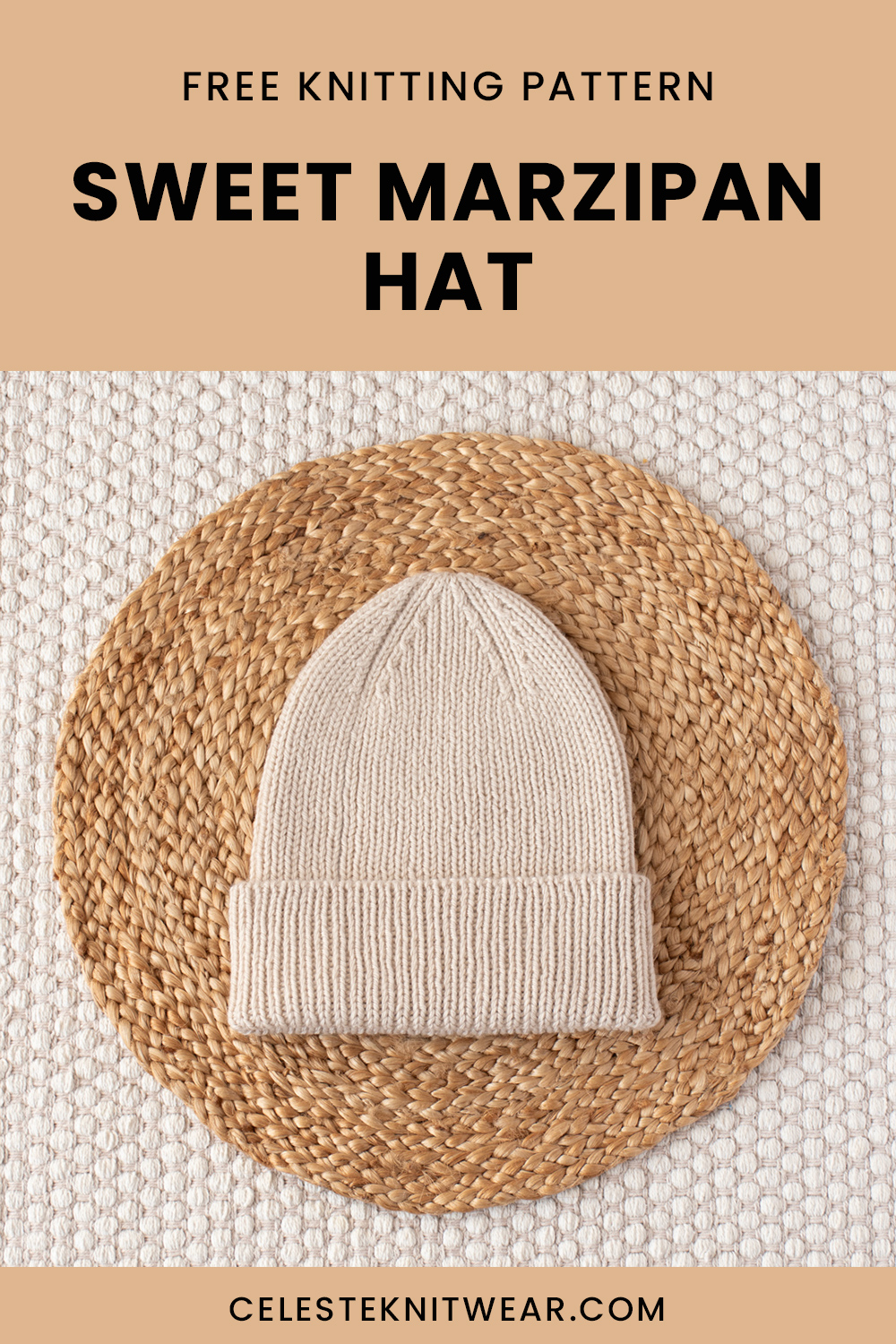 Sweet Marzipan Hat knitting pattern