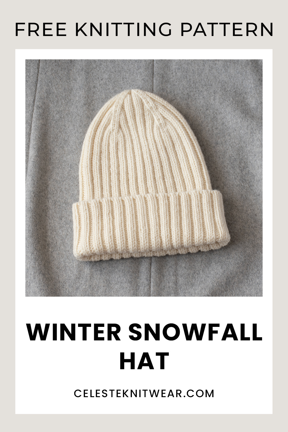 Winter Snowfall Hat knitting pattern