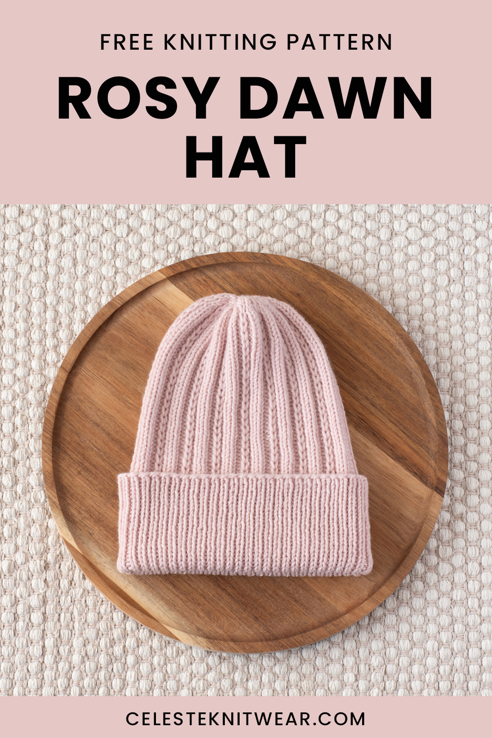 Rosy Dawn Hat knitting pattern