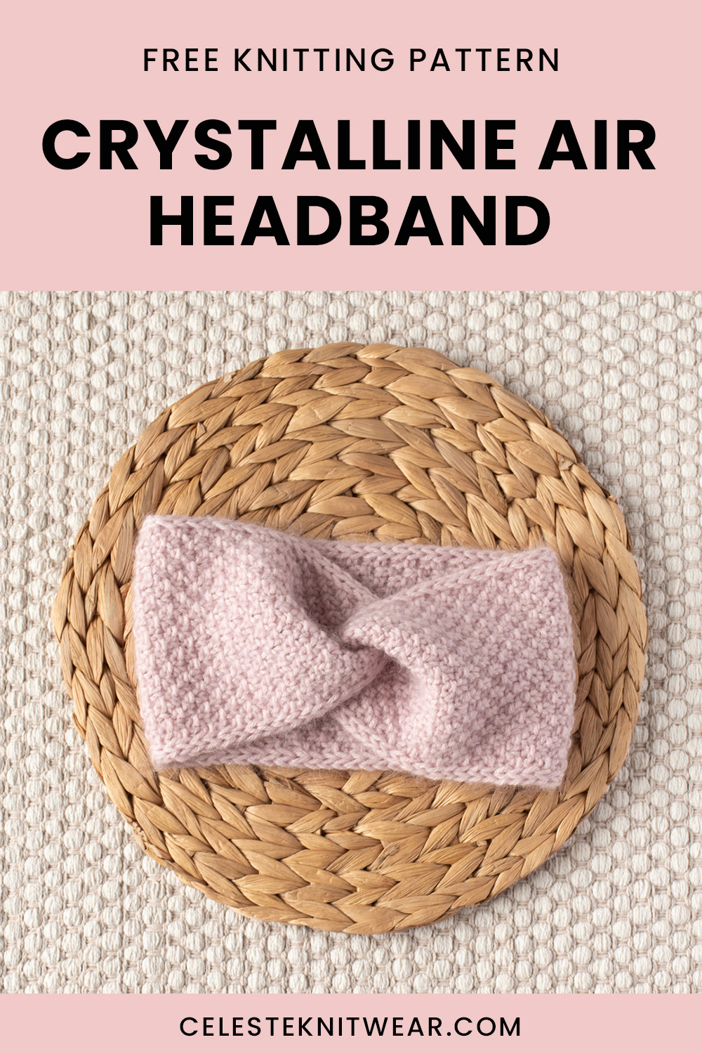 Crystalline air headband knitting pattern