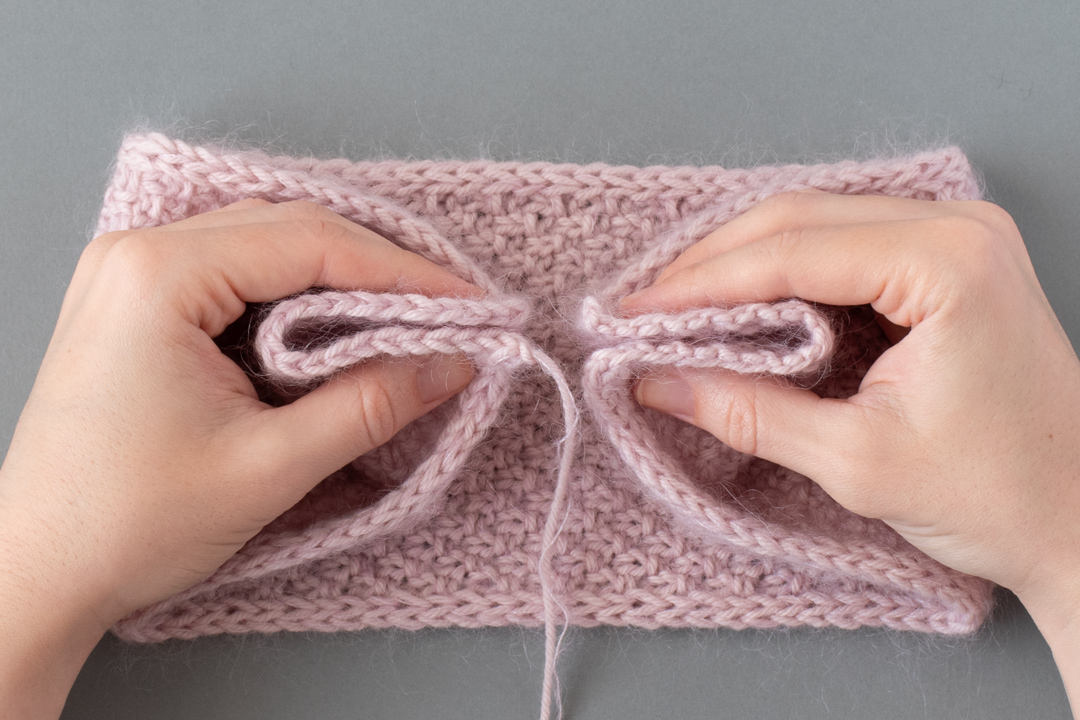 Crystalline air headband knitting pattern