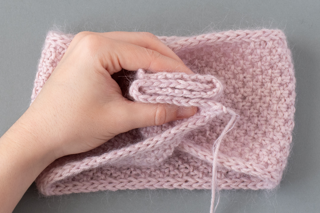 Crystalline air headband knitting pattern