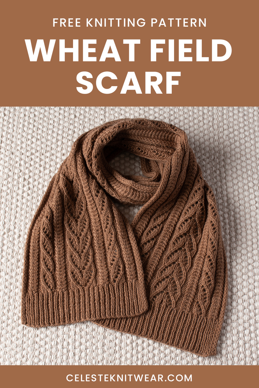 Wheat Field Scarf knitting pattern