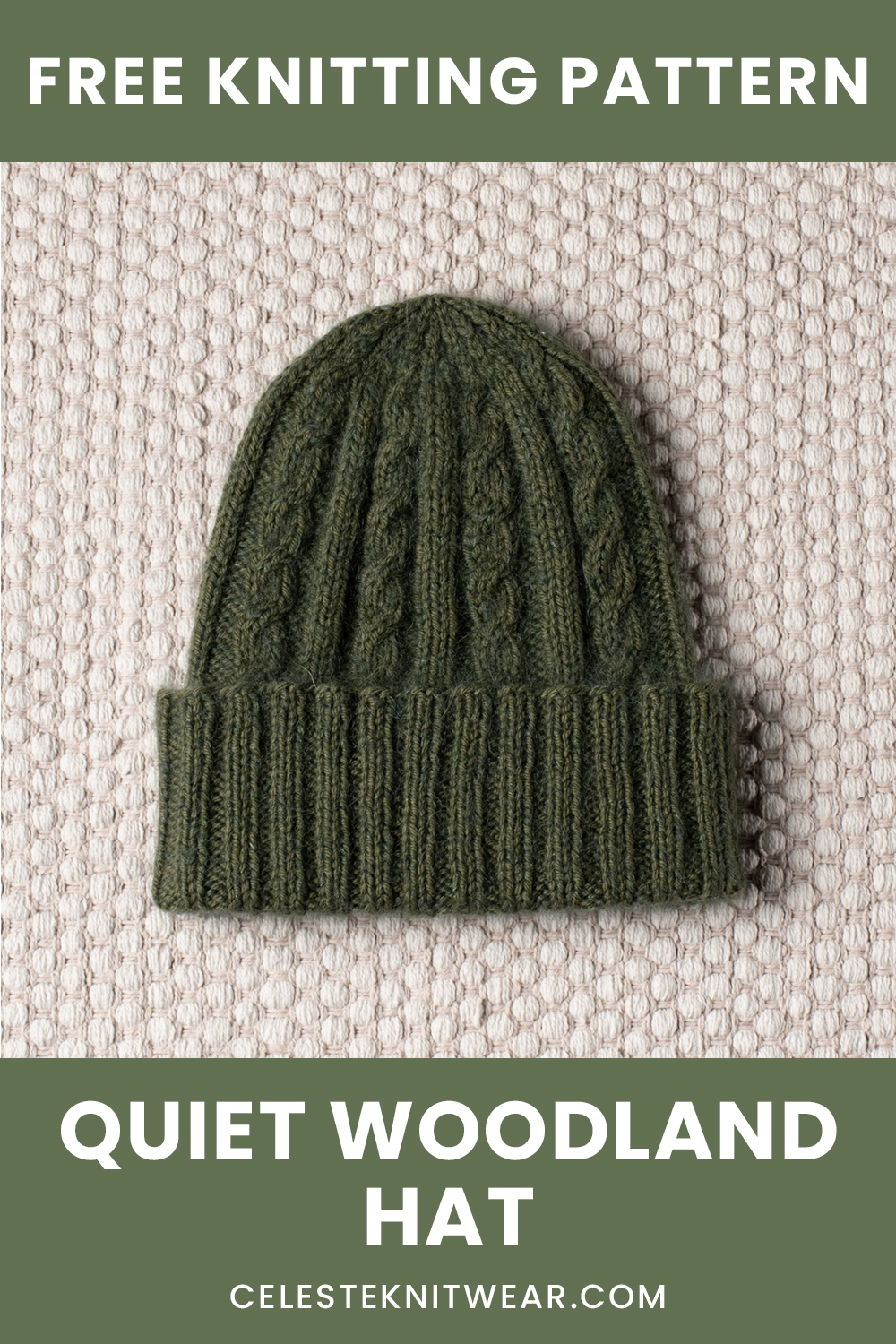 Quiet Woodland Hat knitting pattern