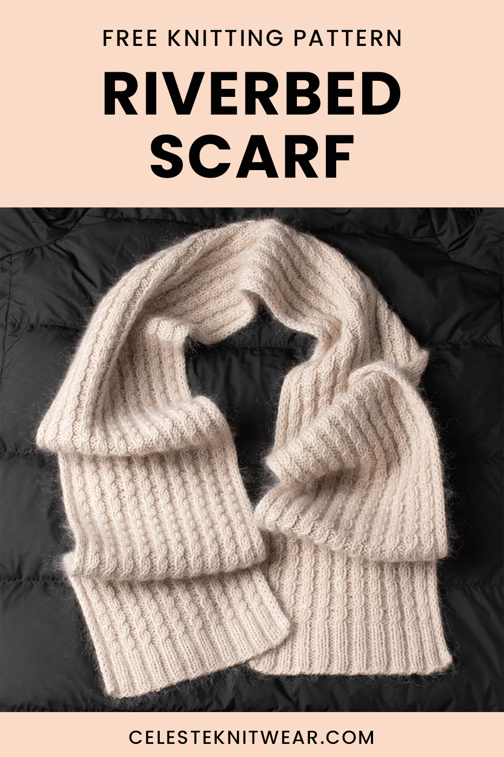 Riverbed Scarf knitting pattern