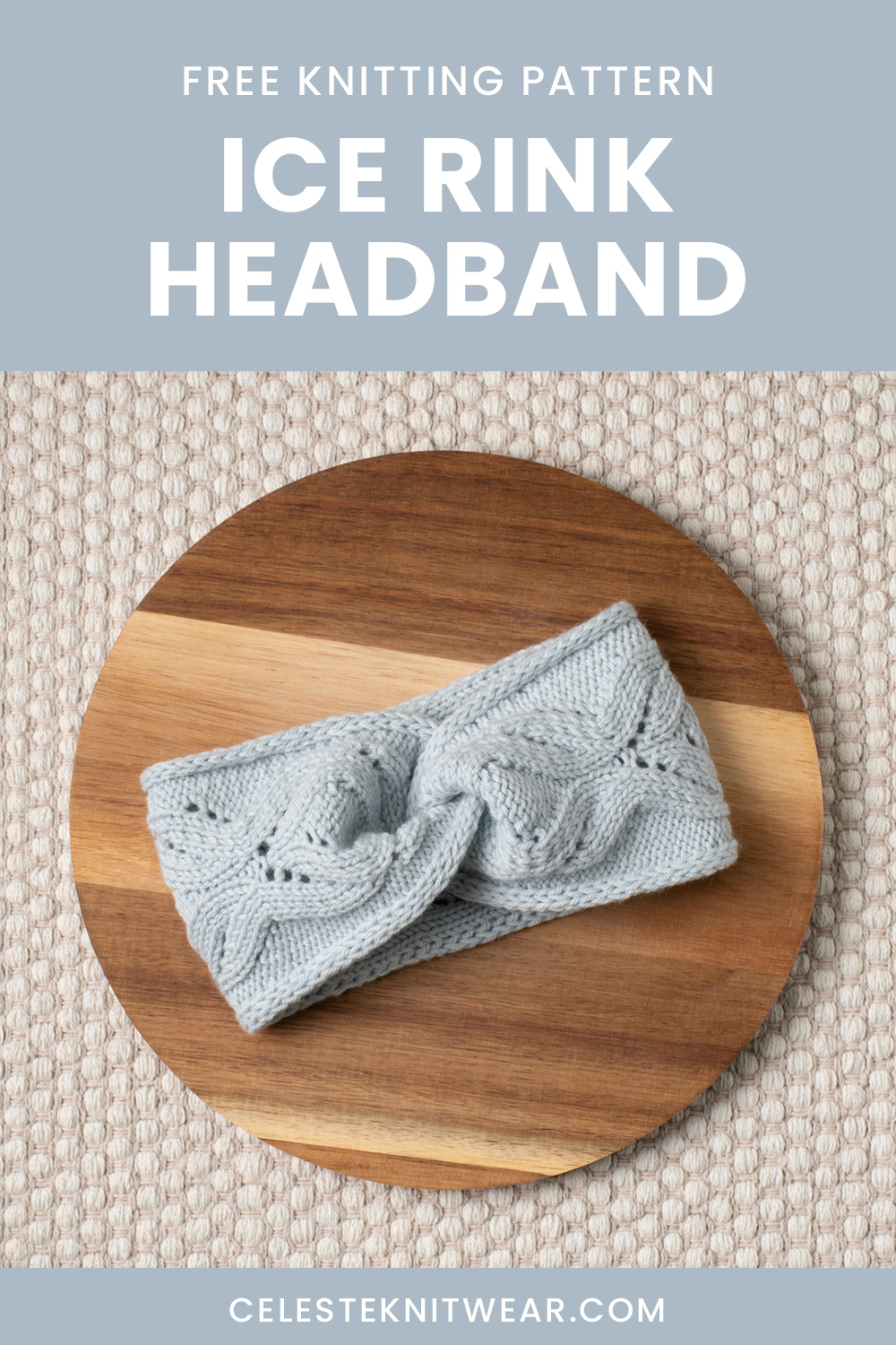 Ice Rink Headband knitting pattern
