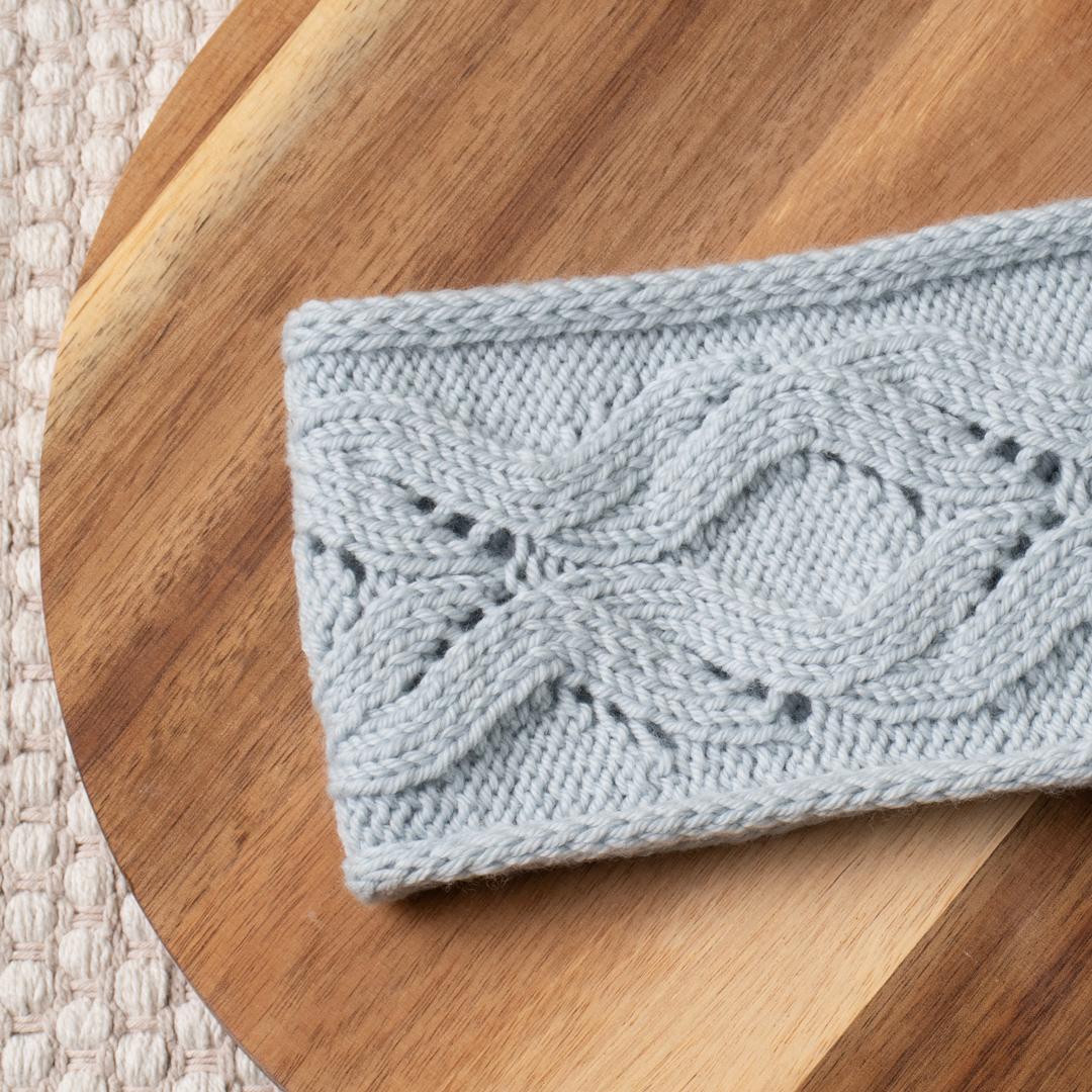 Ice Rink Headband knitting pattern