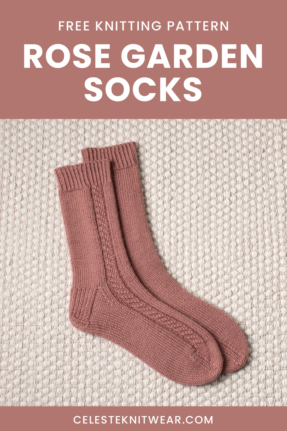 Rose Garden Socks knitting pattern