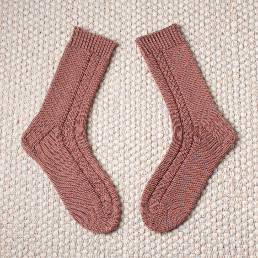 Rose Garden Socks knitting pattern