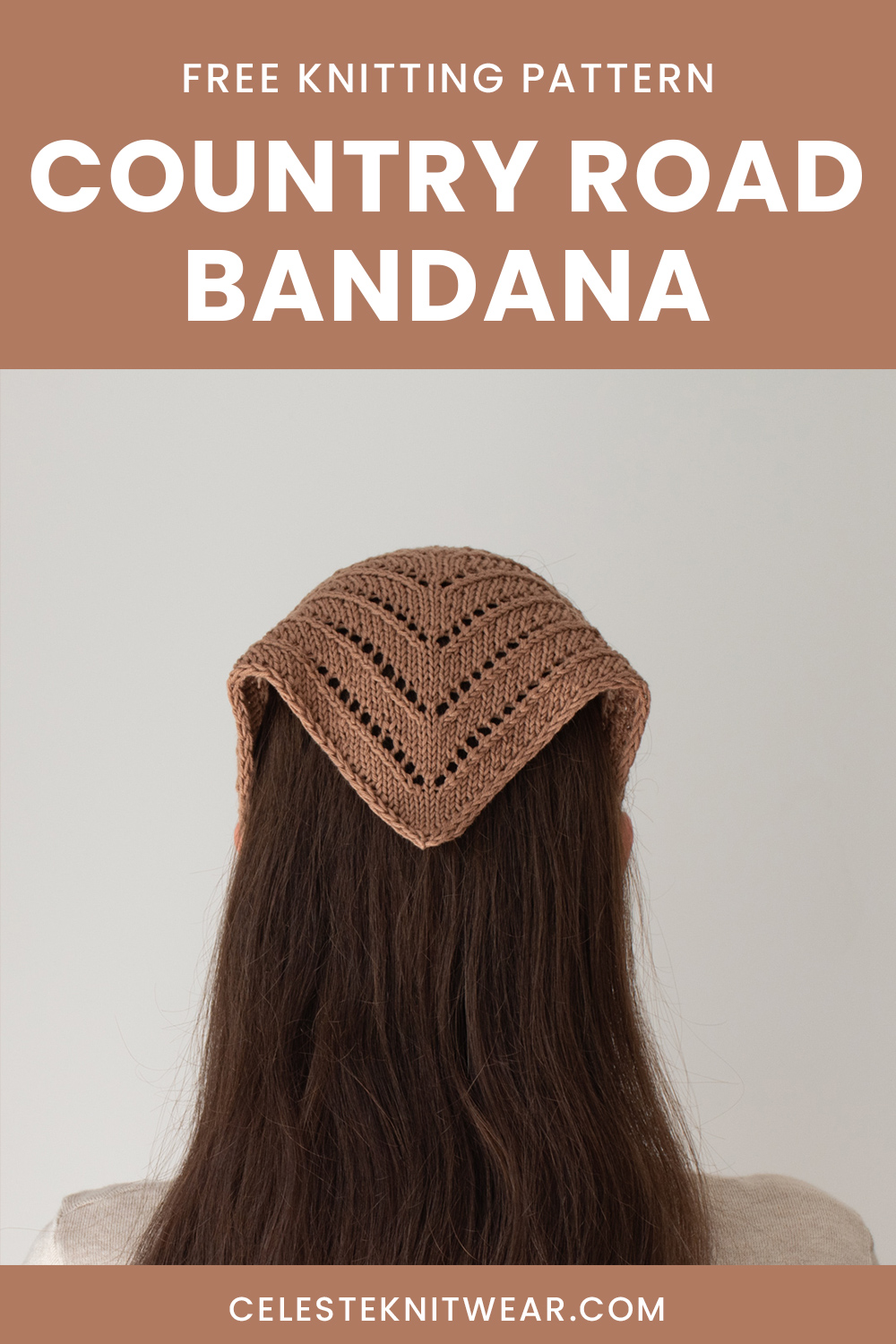 Country Road Bandana knitting pattern