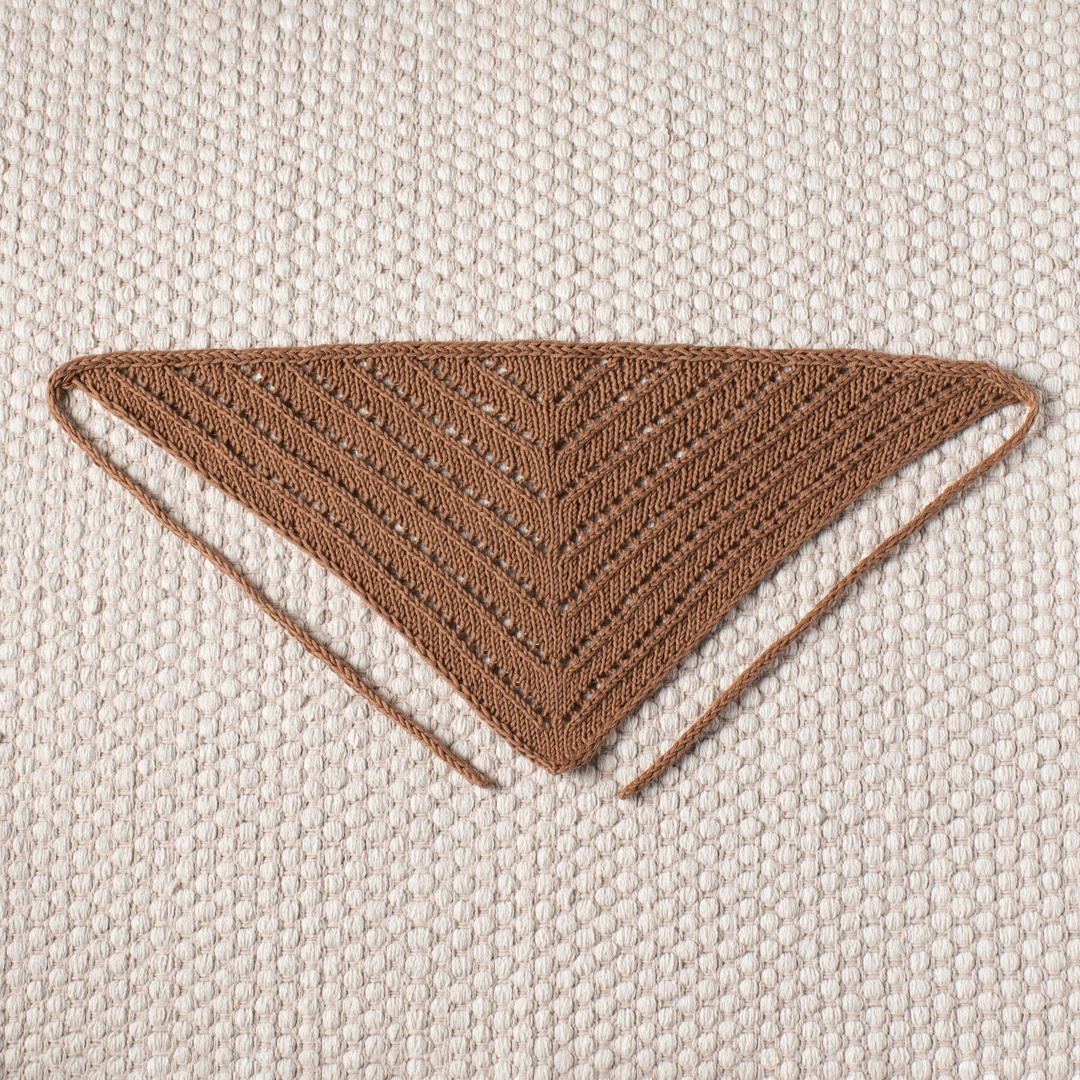 Country Road Bandana knitting pattern