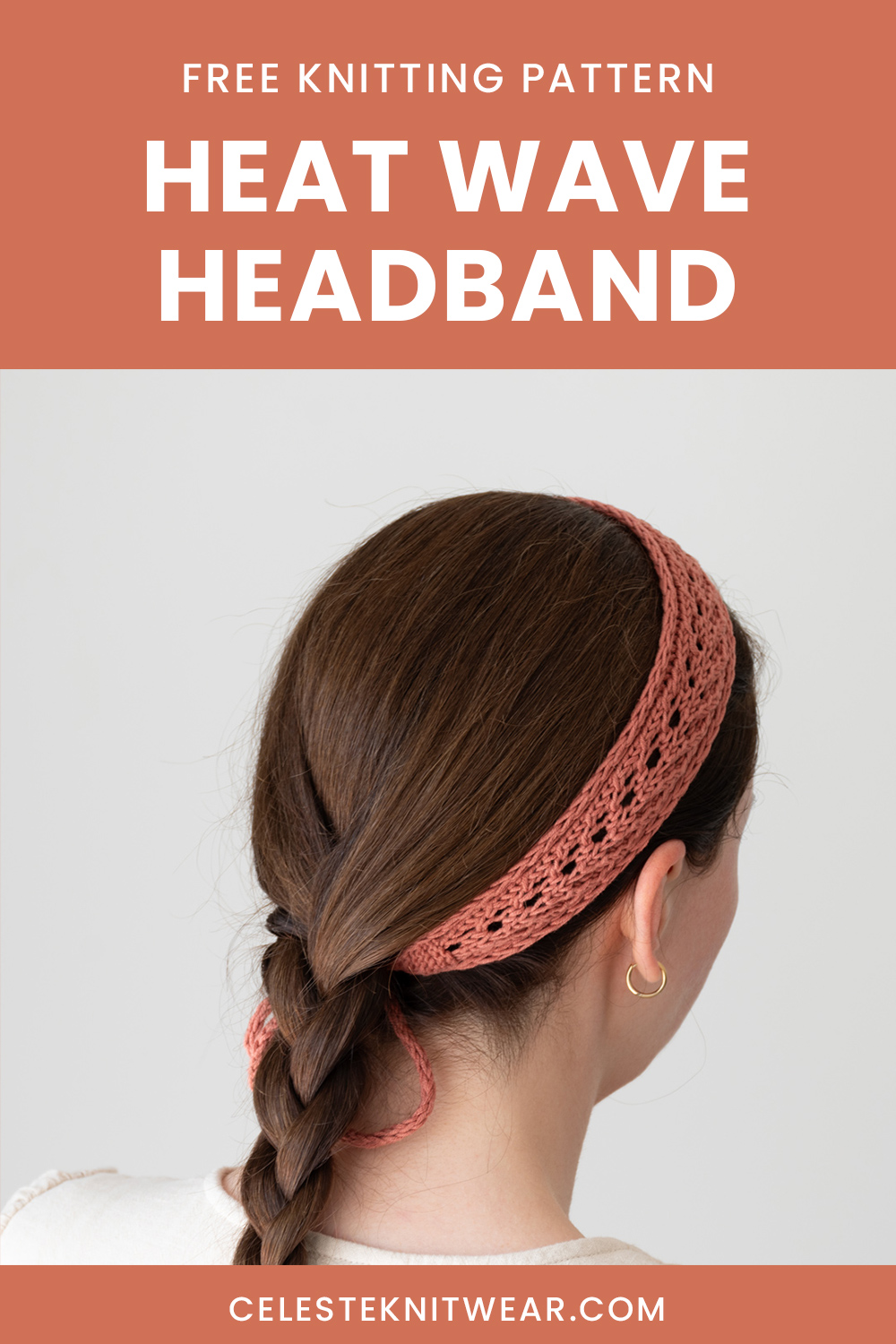 Heat wave headband knitting pattern