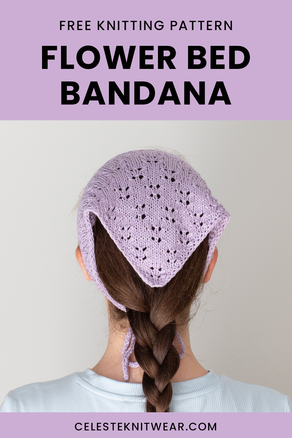 Flower Bed Bandana knitting pattern
