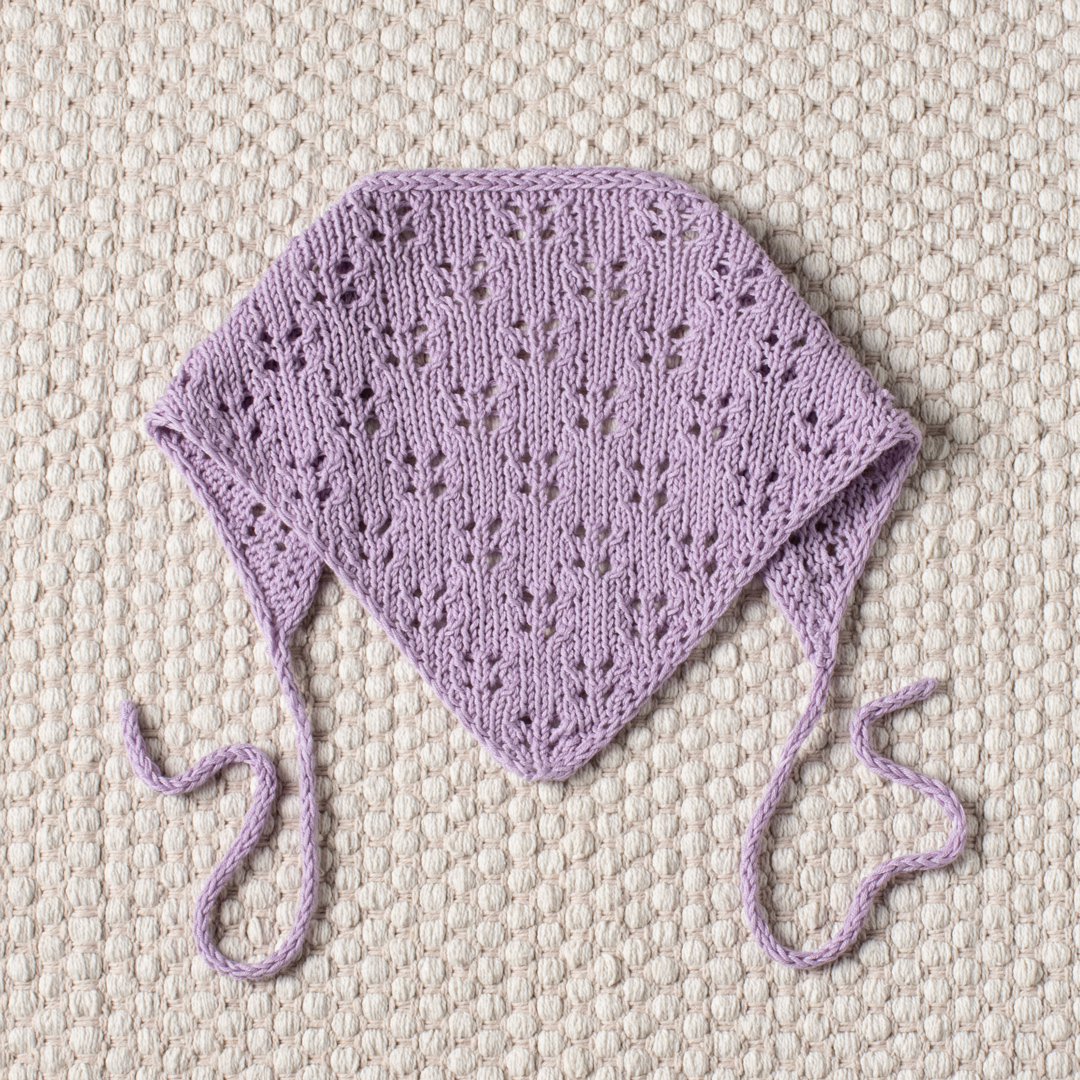 Flower Bed Bandana knitting pattern