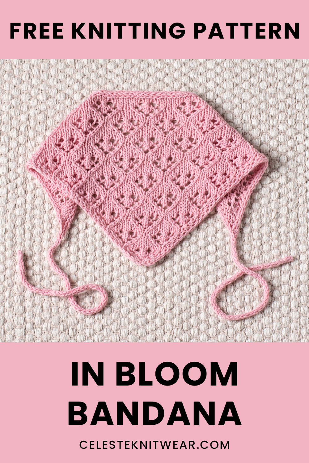 In Bloom Bandana knitting pattern