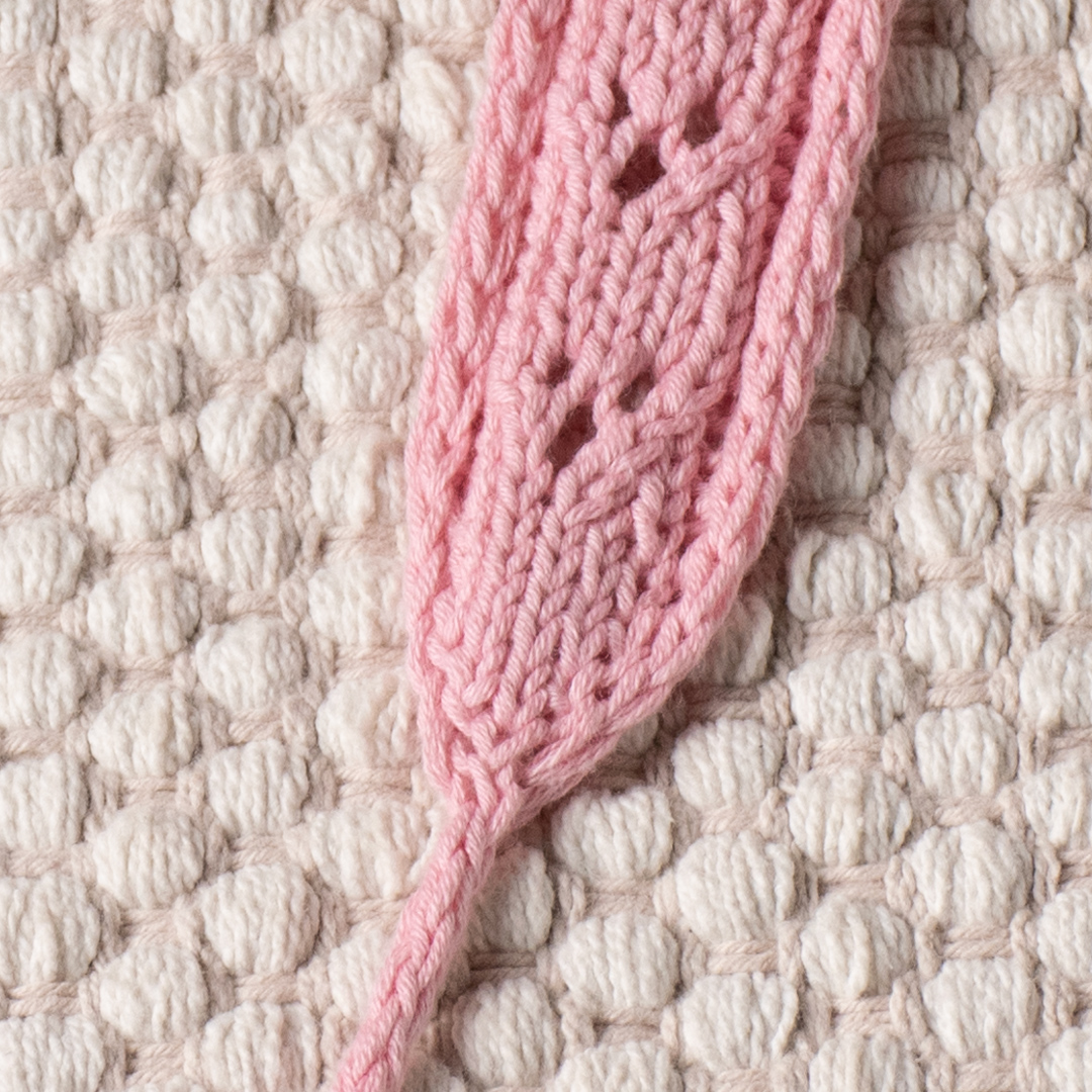 Pink Petals Headband knitting pattern