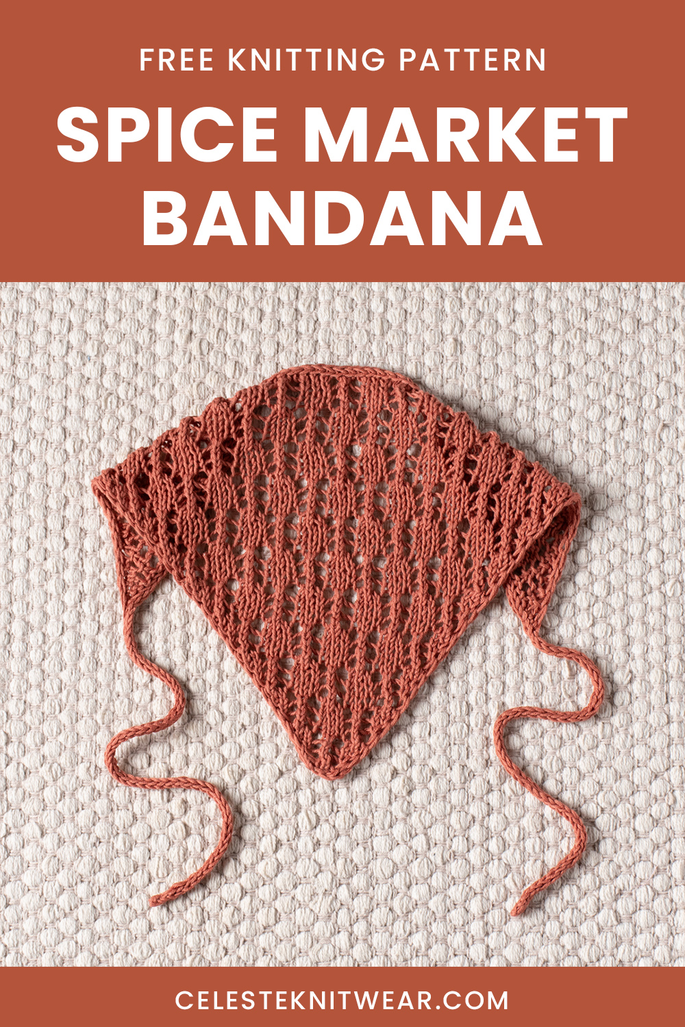 Spice Market Bandana knitting pattern