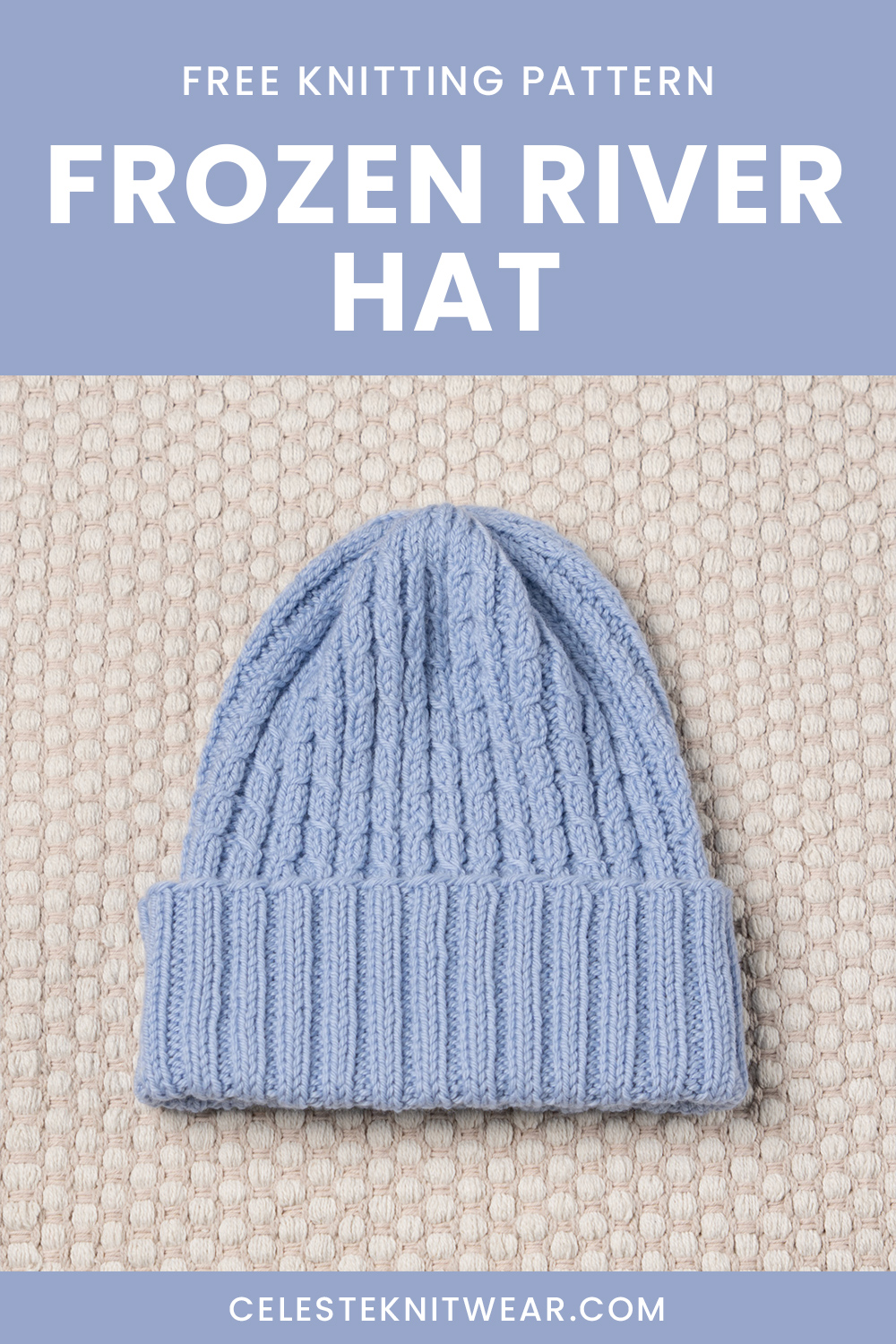 Knitted hat.