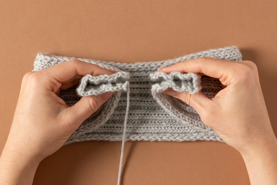 Knitted headband