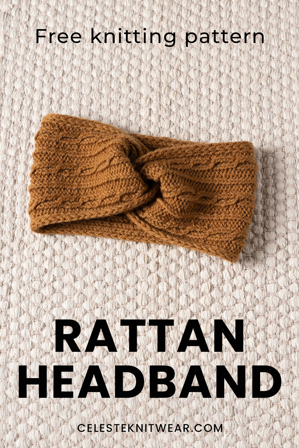 Rattan Headband knitting pattern